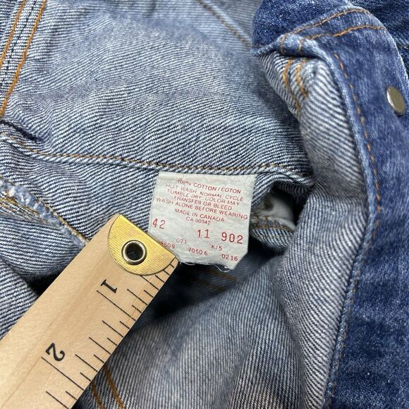 Vintage Levi’s 80’s 70506 0216 Truckers Jean Jacket Made In USA Size 42 Denim - Picture 5 of 7